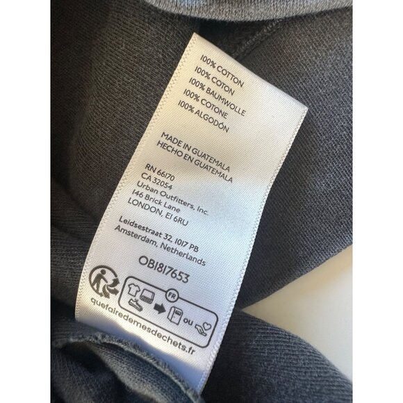 We The Free Small Not The Same Tee Off the Shoulder Grey Boho Slouchy - Picture 6 of 10